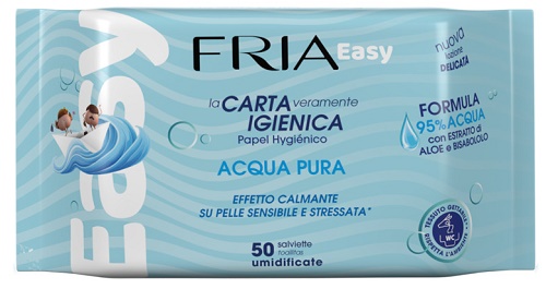 FRIA EASY CARTA IGIENICA ACQUA PURA EFFETTO CALMANTE 50 SALVIETTE - maxifarmacia.it
