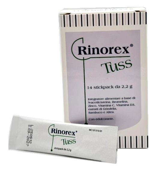 RINOREX TUSS 14 STICKPACK DA 2,2 G - maxifarmacia.it