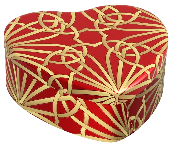 COLORS CANDELA CUORE ROSSO/ORO 95 G - maxifarmacia.it