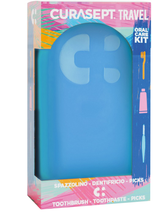 CURASEPT TRAVEL ORAL CARE KIT BLU - maxifarmacia.it