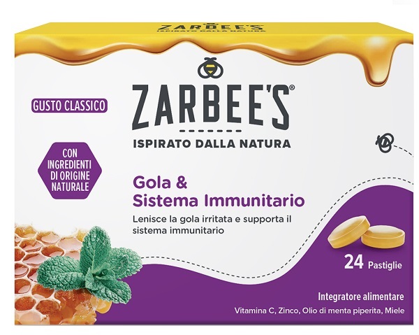 ZARBEE'S GOLA & SISTEMA IMMUNITARIO 24 PASTIGLIE - maxifarmacia.it