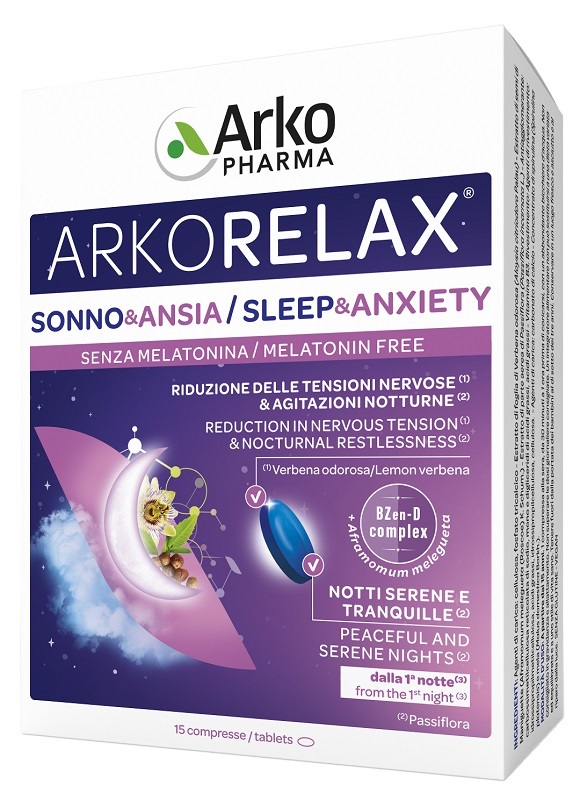 ARKORELAX SONNO&ANSIA 15 COMPRESSE - maxifarmacia.it
