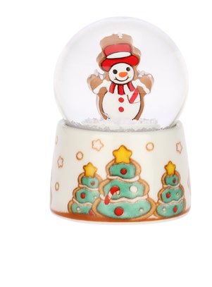 THUN BOULE DE NEIGE IN VETRO PICCOLA CON PUPAZZO DI NEVE - maxifarmacia.it