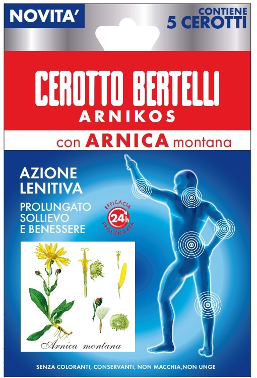 BERTELLI CEROTTO ARNIKOS CON ARNICA MONTANA 5 PEZZI - maxifarmacia.it