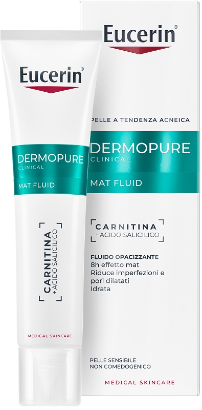 EUCERIN DERMOPURE CLINICAL FLUIDO OPACIZZANTE 40 ML - maxifarmacia.it