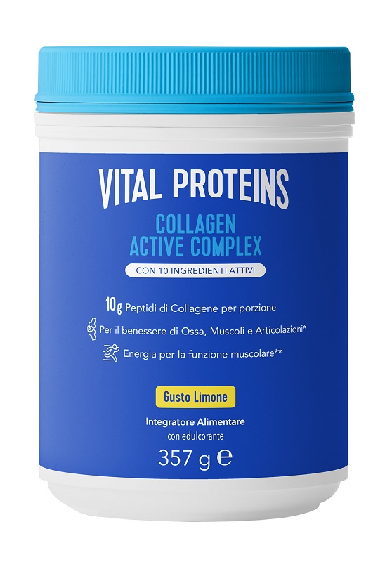 VITAL PROTEINS COLLAGEN ACTIVE COMPLEX LIMONE 357 G - maxifarmacia.it