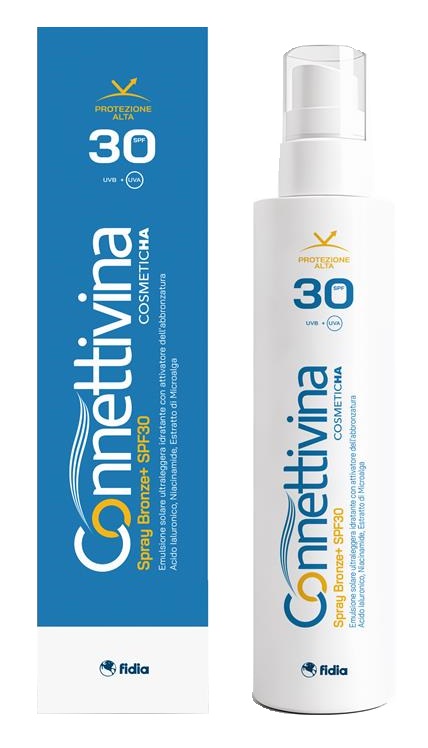 CONNETTIVINA SPRAY SOLARE BRONZE+ SPF30 180 ML - maxifarmacia.it