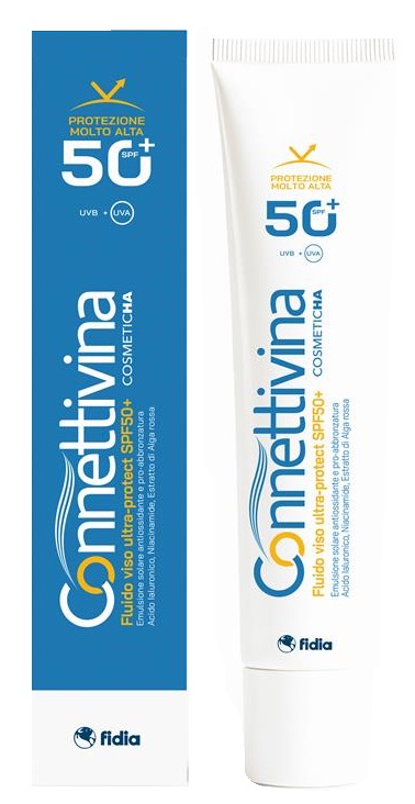 CONNETTIVINA FLUIDO SOLARE VISO ULTRA PROTECT SPF50+ 50 ML - maxifarmacia.it