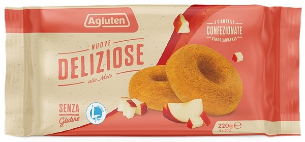 AGLUTEN NUOVE DELIZIOSE 4 PEZZI DA 55 G - maxifarmacia.it