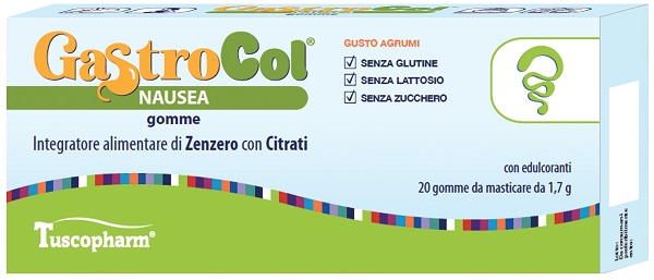 GASTROCOL NAUSEA GOMME GUSTO AGRUMI 34 G - maxifarmacia.it