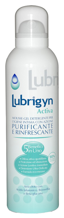 LUBRIGYN ACTIVA MOUSSE-GEL DETERGENTE 150 ML - maxifarmacia.it