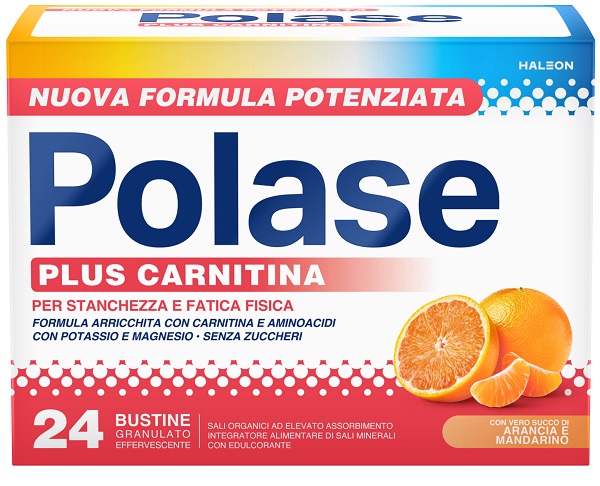 POLASE PLUS CARNITINA 24 BUSTINE GRANULATO EFFERVESCENTE DA 6,8 G - maxifarmacia.it