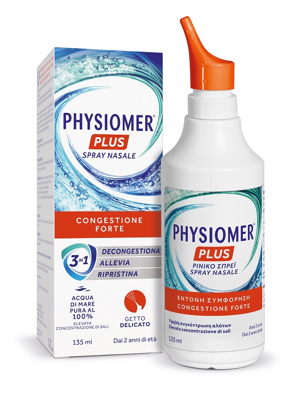 SPRAY NASALE PHYSIOMER PLUS GETTO DELICATO 135 ML - maxifarmacia.it