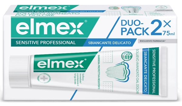 ELMEX SENSITIVE PROFESSIONAL WHITENING DENTIFRICIO BIPACK DA 75 ML - maxifarmacia.it
