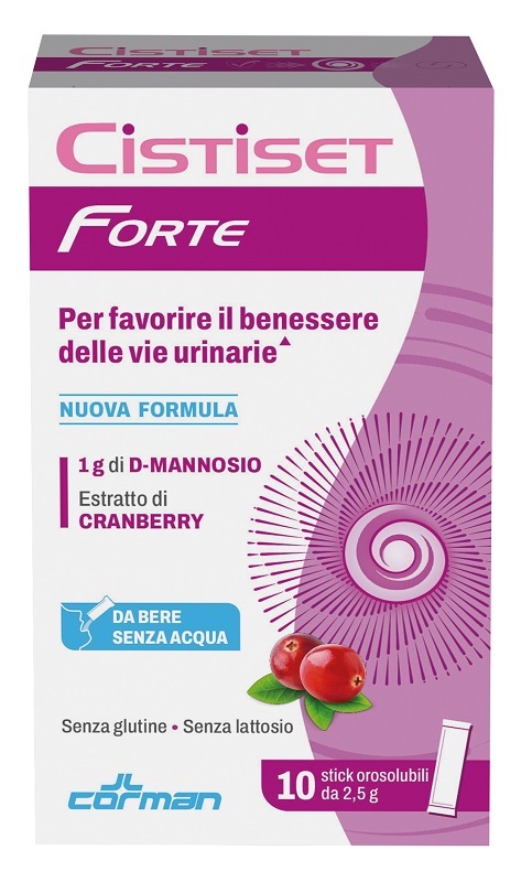 CISTISET FORTE 10 STICK OROSOLUBILI 2,5 G SENZA GLUTINE SENZA LATTOSIO - maxifarmacia.it