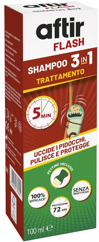 AFTIR FLASH SHAMPOO 3 IN 1 100 ML - maxifarmacia.it