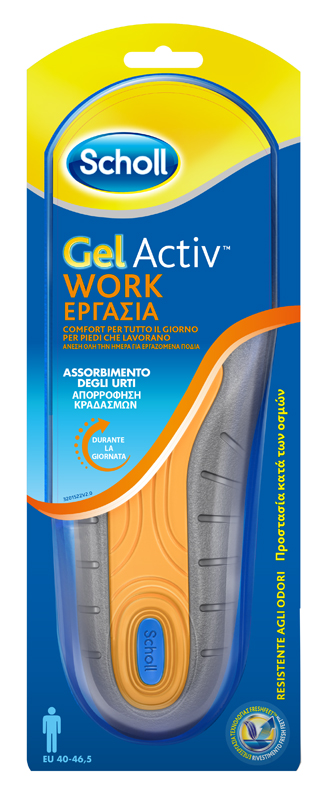 SCHOLL SOLETTA GEL ACTIV WORK UOMO - maxifarmacia.it