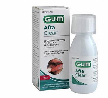 GUM AFTACLEAR RINSE 120 ML COLLUTORIO - maxifarmacia.it
