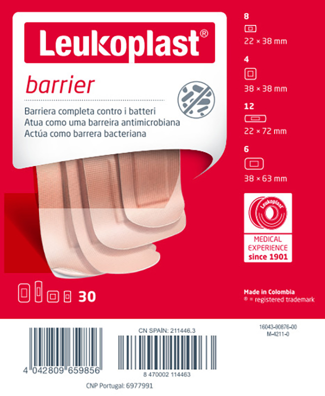 LEUKOPLAST BARRIER 30 PEZZI ASSORTITI - maxifarmacia.it
