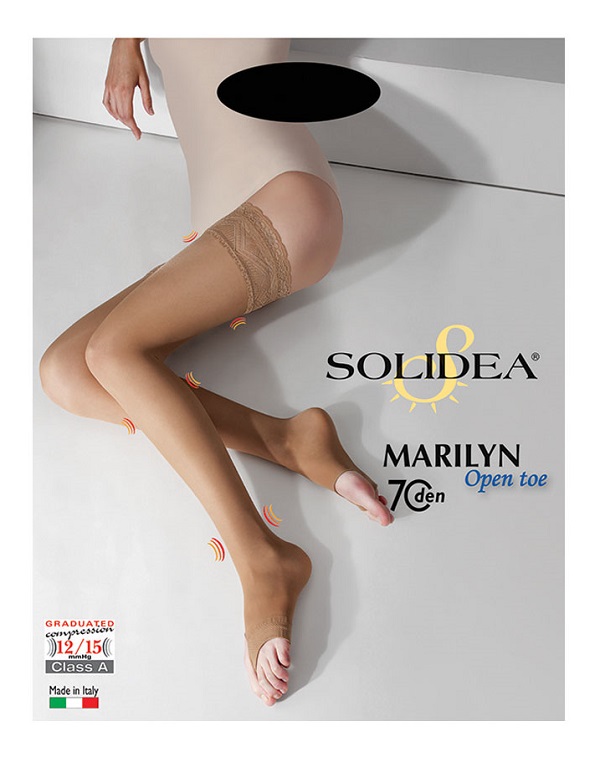 MARILYN 70 PUNTA APERTA CALZA AUTOREGGENTE NERO 1-S - maxifarmacia.it