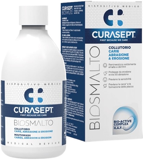CURASEPT BIOSMALTO COLLUTORIO CARIE ABRASIONE E EROSIONE 300 ML - maxifarmacia.it