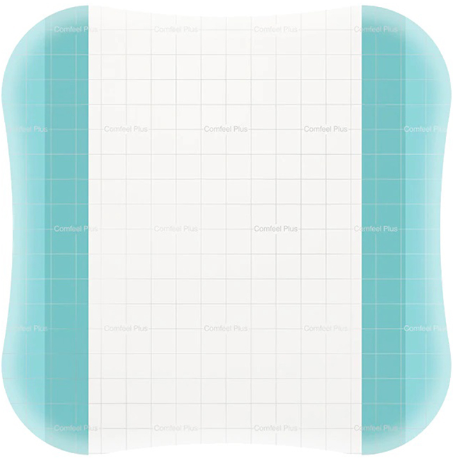 MEDICAZIONE SPECIALE ATTIVA TRASPARENTE CON IDROCOLLOIDE COMFEEL PLUS 20X20 CM 5 PEZZI - maxifarmacia.it