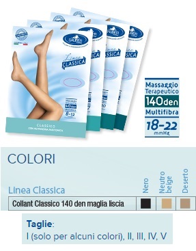 SAUBER COLLANT 140 DENARI MAGLIA LISCIA NEUTRO BEIGE 2 LINEA CLASSICA - maxifarmacia.it