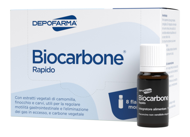 BIOCARBONE RAPIDO 8 FLACONCINI - maxifarmacia.it