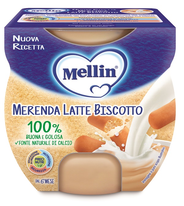 MELLIN MERENDA LATTE BISCOTTO 2 X 100 G - maxifarmacia.it