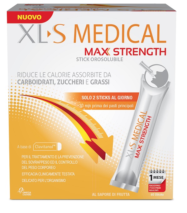 XLS MEDICAL MAX STRENGTH 60 STICK OROSOLUBILI - maxifarmacia.it