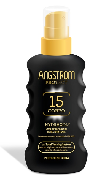 ANGSTROM PROTECT HYDRAXOL LATTE SPRAY SOLARE PROTEZIONE 15 175 ML - maxifarmacia.it