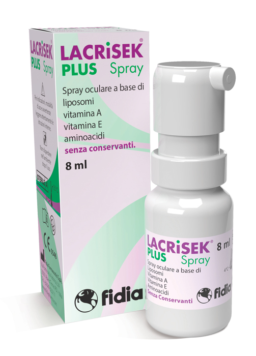 LACRISEK PLUS SPRAY SENZA CONSERVANTI SOLUZIONE OFTALMICA 8 ML - maxifarmacia.it