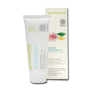 GREENATURAL DENTIFRICIO OMEO TE' VERDE E LIMONE BIO 75 ML - maxifarmacia.it