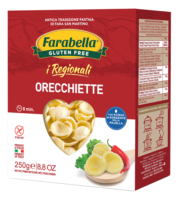 FARABELLA ORECCHIETTE I REGIONALI PASTA FRESCA STABILIZZATA 250 G - maxifarmacia.it