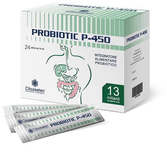 PROBIOTIC P-450 24 STICK MONODOSE 10 ML - maxifarmacia.it