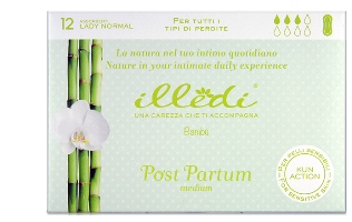 ILLEDI ASSORBENTI LADY NORMAL SENZA ALI POST PARTO TAGLIA MEDIUM 12 PEZZI - maxifarmacia.it
