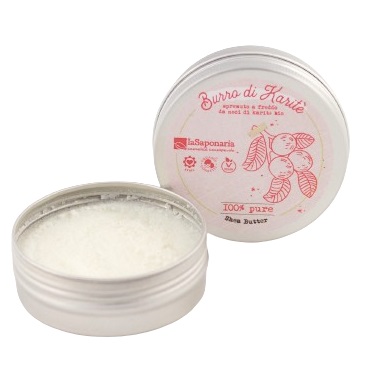 LA SAPONARIA BURRO DI KARITE' 100% BIO ELASTICIZZANTE 50 ML - maxifarmacia.it