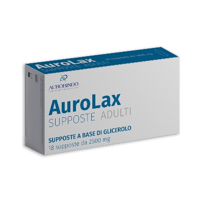 SUPPOSTE AUROLAX GLICEROLO 2500 MG 18 SUPPOSTE - maxifarmacia.it