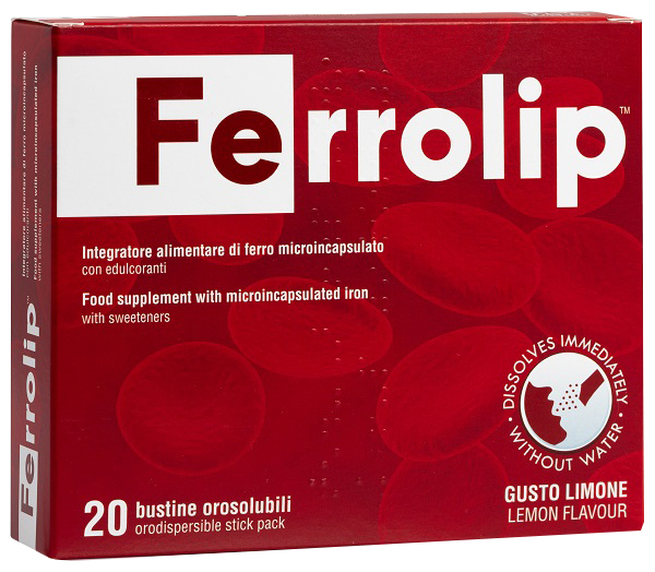 FERROLIP 20 BUSTINE OROSOLUBILI GUSTO LIMONE - maxifarmacia.it