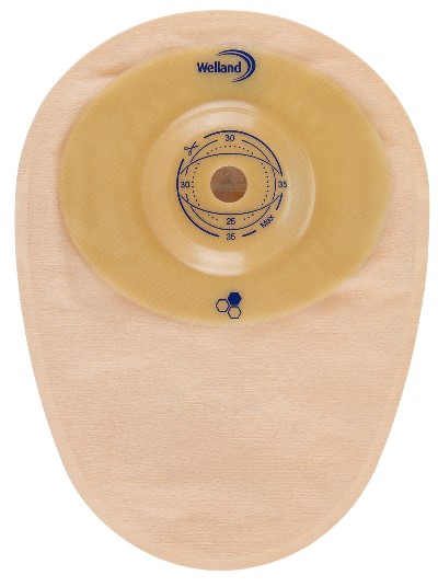 SACCA PER COLOSTOMIA WELLAND AURUM PROFILE COLO MIDI OPACA RITAGLIABILE DIAMETRO 13-48 MM INIZIO CONVESSITA' 48 MM 10 PEZZI - maxifarmacia.it