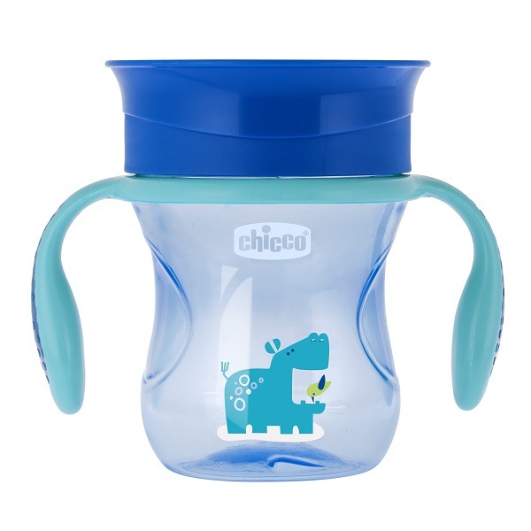 CHICCO TAZZA PERFECT 360 AZZURRA 12 MESI - maxifarmacia.it