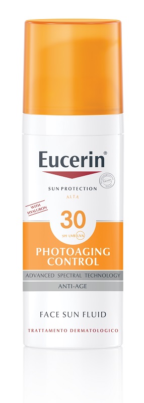 EUCERIN SUN PROTECTION SPF 30 PHOTOAGING CONTROL FACE SUN FLUID ANTI AGE 50 ML - maxifarmacia.it