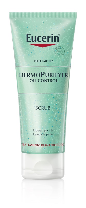 EUCERIN PELLE IMPURA DERMOPURIFYER OIL CONTROL SCRUB 100 ML - maxifarmacia.it