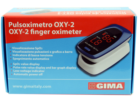 PULSOXIMETRO DA DITO OXY-2 SCHERMO LED 60X30,5X32,5MM 1 PEZZO - maxifarmacia.it