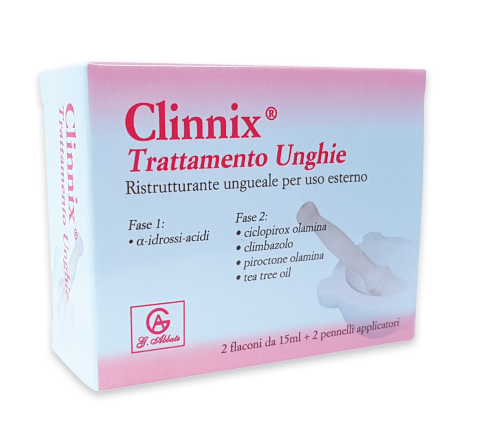 CLINNIX TRATTAMENTO UNGHIE 2 FLACONI 15 ML + 2 PENNELLI APPLICATORI - maxifarmacia.it