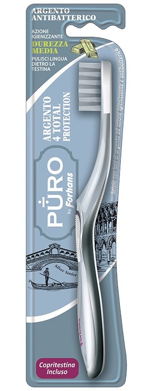 SPAZZOLINO SILVER 4 WHITE FORHANS 1 PEZZO - maxifarmacia.it