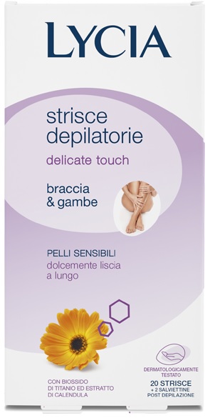 LYCIA 20 STRISCE BRACCIA/GAMBE PELLI DELICATE 12 PEZZI - maxifarmacia.it