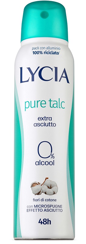 LYCIA DEODORANTE SPRAY PURE TALC 48H 150ML - maxifarmacia.it