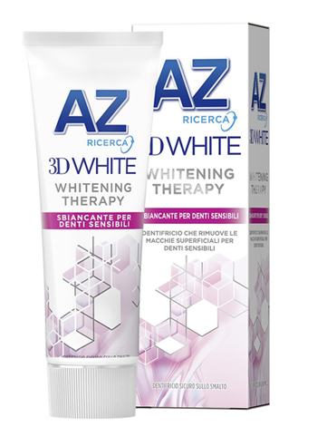 DENTIFRICIO AZ 3D WHITE THERAPY DENTI SENSIBILI 75 ML - maxifarmacia.it