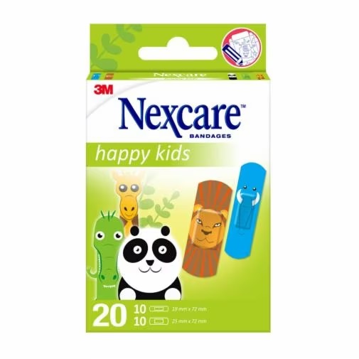 CEROTTI NEXCARE KIDS PLASTERS ANIMALS 20 PEZZI ASSORTITI - maxifarmacia.it